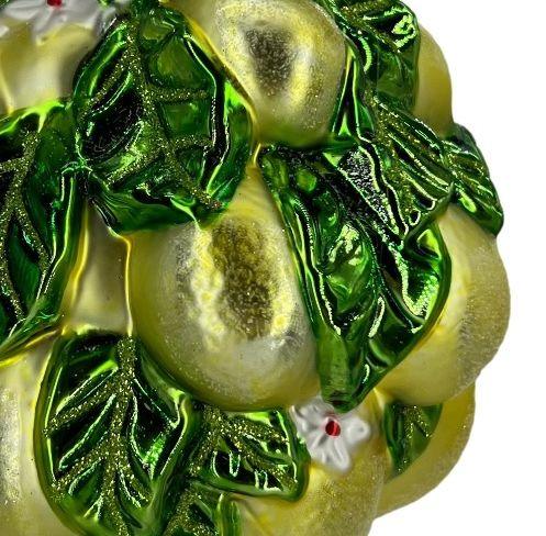 Bouquet di Limoni, sfera di Natale in vetro, 12 cm - MARIKA DE PAOLA - HOME DECOR
