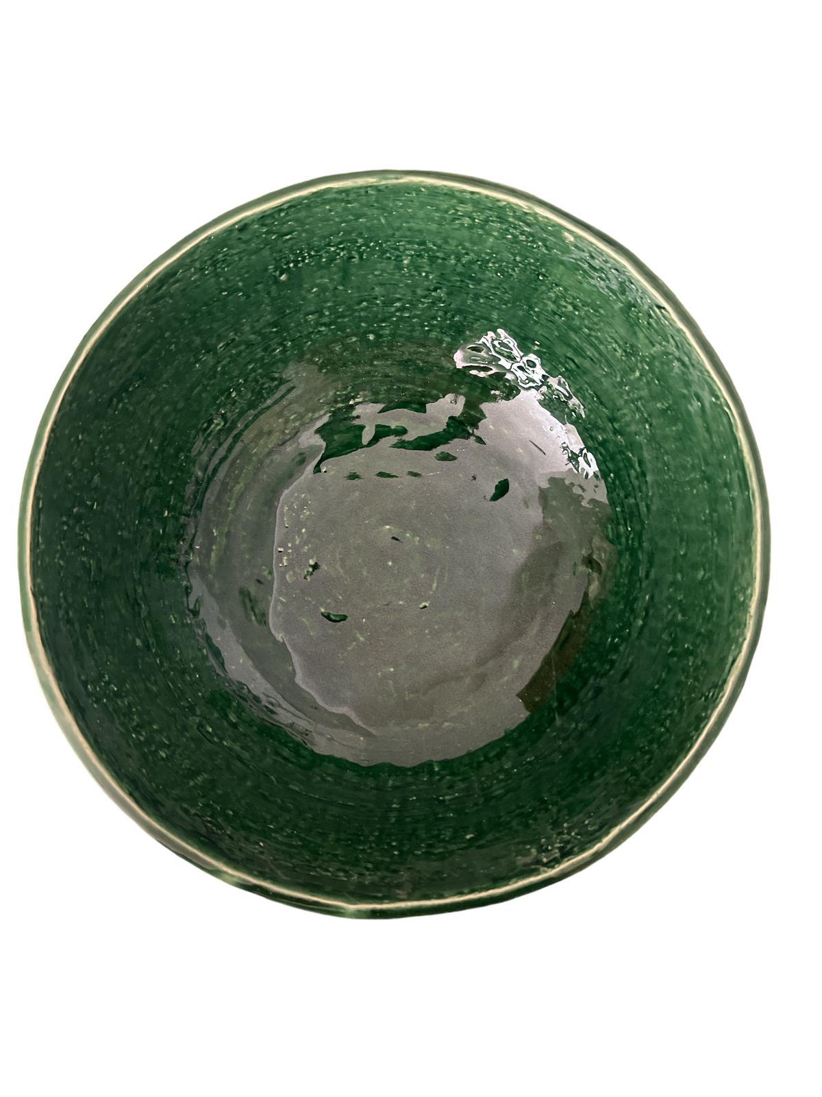 Ciotola / Insalatiera Verde Grande 28 cm collezione Virginia Casa Ceramiche - MARIKA DE PAOLA - HOME DECOR