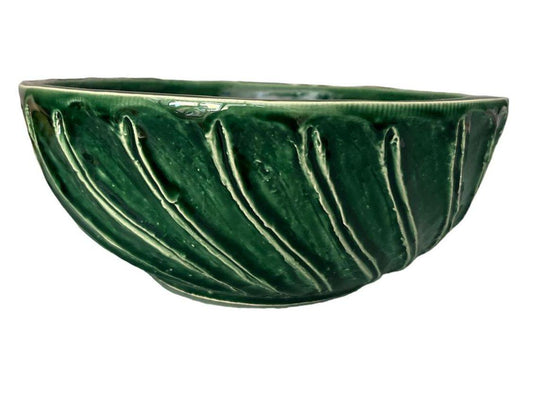 Ciotola / Insalatiera Verde Media 22 cm collezione Virginia Casa Ceramiche - MARIKA DE PAOLA - HOME DECOR