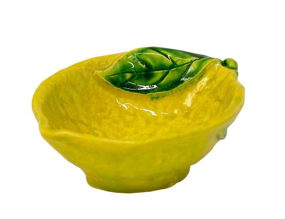Coppetta Limone in ceramica artigianale italiana, fatto a mano, 16 cm - MARIKA DE PAOLA - HOME DECOR