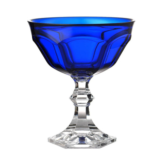 Dolce Vita Blue Dessert Glasses / Cup in Synthetic Crystal by Mario Luca Giusti