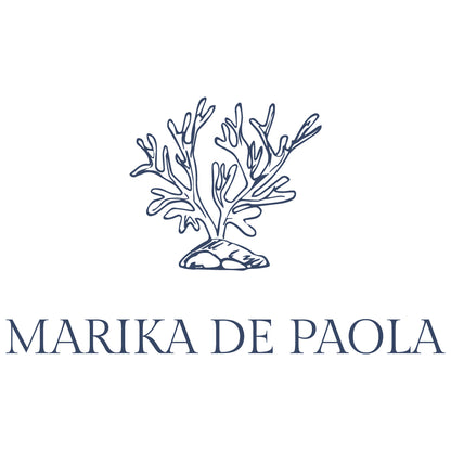 Marika De Paola - Set 1 Tovaglietta in puro lino cerato con 1 tovagliolo abbinato - Motivo:  Cornetto Rosso
