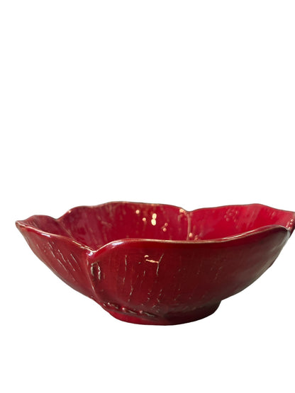 Handmade ceramic Papavero bowl / salad bowl
