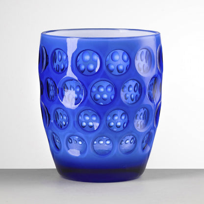Bicchieri tumbler LENTE BASSO (con interno bianco) in Sinthetic Crystal collezione Mario Luca Giusti