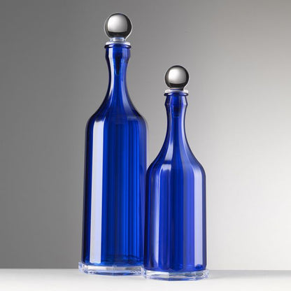 Beverage bottle model BONA NOTTE collection Mario Luca Giusti, capacity 650 ml color: BLUE
