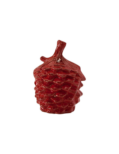 Ceramic bell in the shape of a pine cone