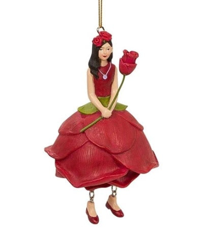 Flower Fairy - collectible fairy for room decoration - Red Rose
