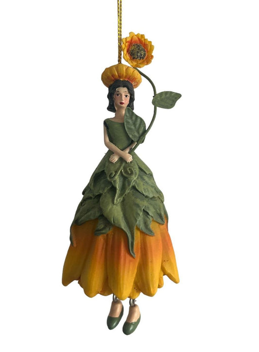 Girls Flower Fairy - collection fairy for room decoration - Sunflower