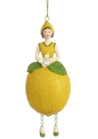 Girls Flower Fairy - collectible fairy for room decoration - Lemon