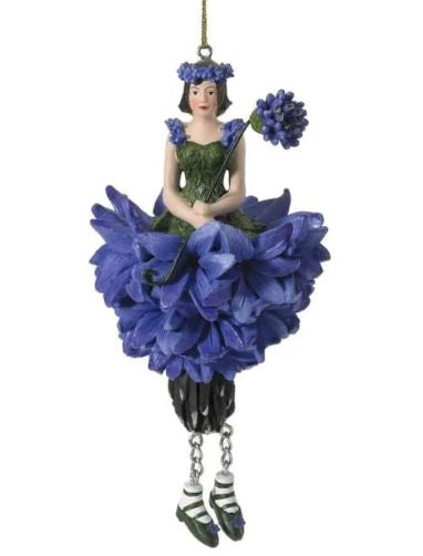 Girls Flower Fairy - fatina da collezione per decorazione ambienti - Fiordaliso Blu