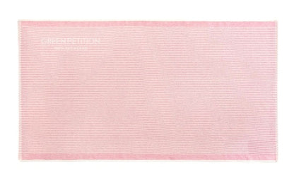 Serviette de plage modèle CALM 180 cm x 100 cm signée Green Petition, Couleur : CANDY (rose - blanc)