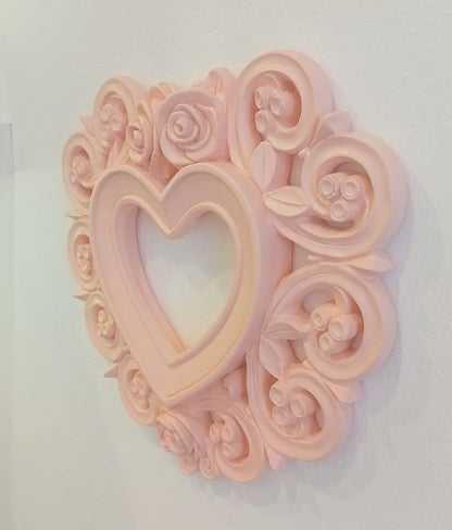 Pink Heart - Frame with decorations