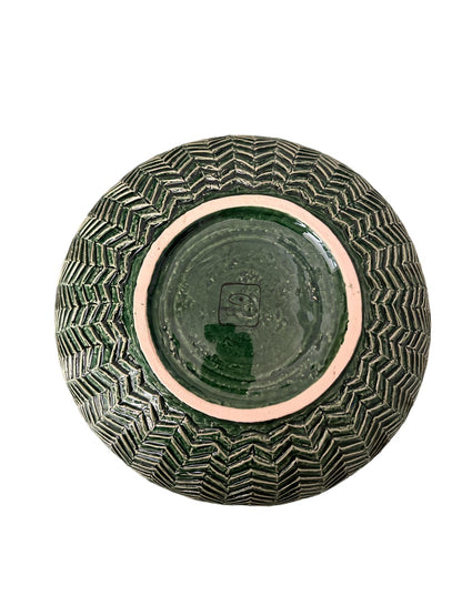 Ciotola / Insalatiera Verde Grande 28 cm collezione Virginia Casa Ceramiche