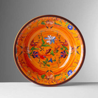 Melamine plate Model PANCALE by Mario Luca Giusti, Color: Orange