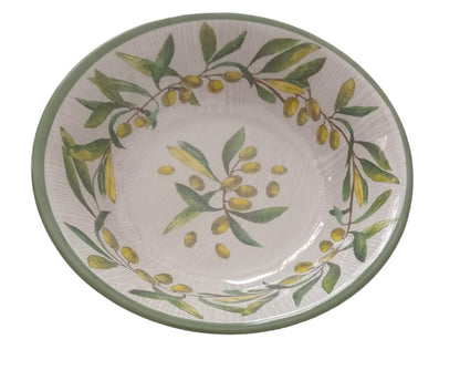 Soup plates from the Au Bain Marie OLIVE collection (Melamine - diameter 19 cm)