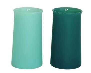 Copy of PORTER GREEN - Water tumbler model FEGG in silicone in pack of 2 - capacity 350 ml
