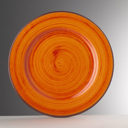 Plate in melamine model SAINT TROPEZ Mario Luca Giusti collection, Color: ORANGE