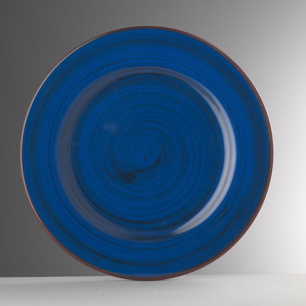 Melamine plate model SAINT TROPEZ Mario Luca Giusti collection, Color: BLUE