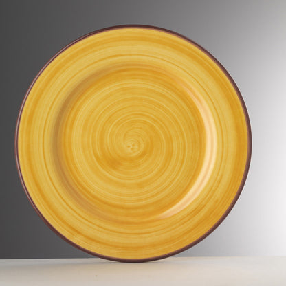 Plate in melamine model SAINT TROPEZ Mario Luca Giusti collection, Color: YELLOW
