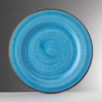 Melamine plate SAINT TROPEZ model Mario Luca Giusti collection, Color: TURQUOISE