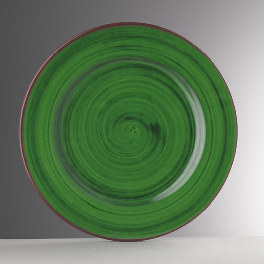 Melamine plate SAINT TROPEZ model Mario Luca Giusti collection, Color: Green