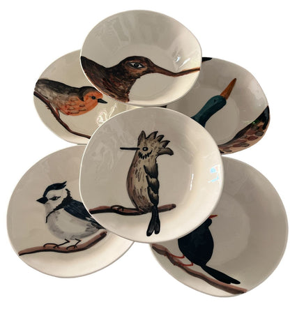 Piatto Fondo in ceramica collezione Selva, decorato a mano