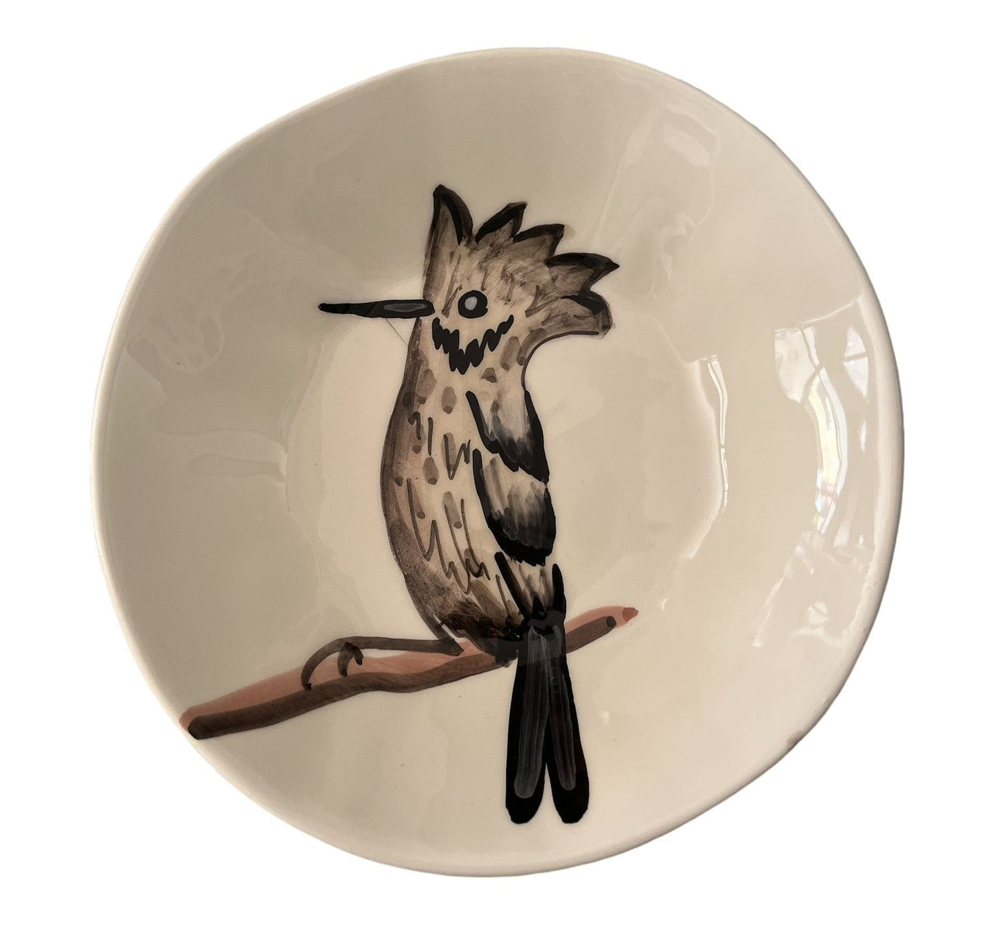 Piatto Fondo in ceramica collezione Selva, decorato a mano