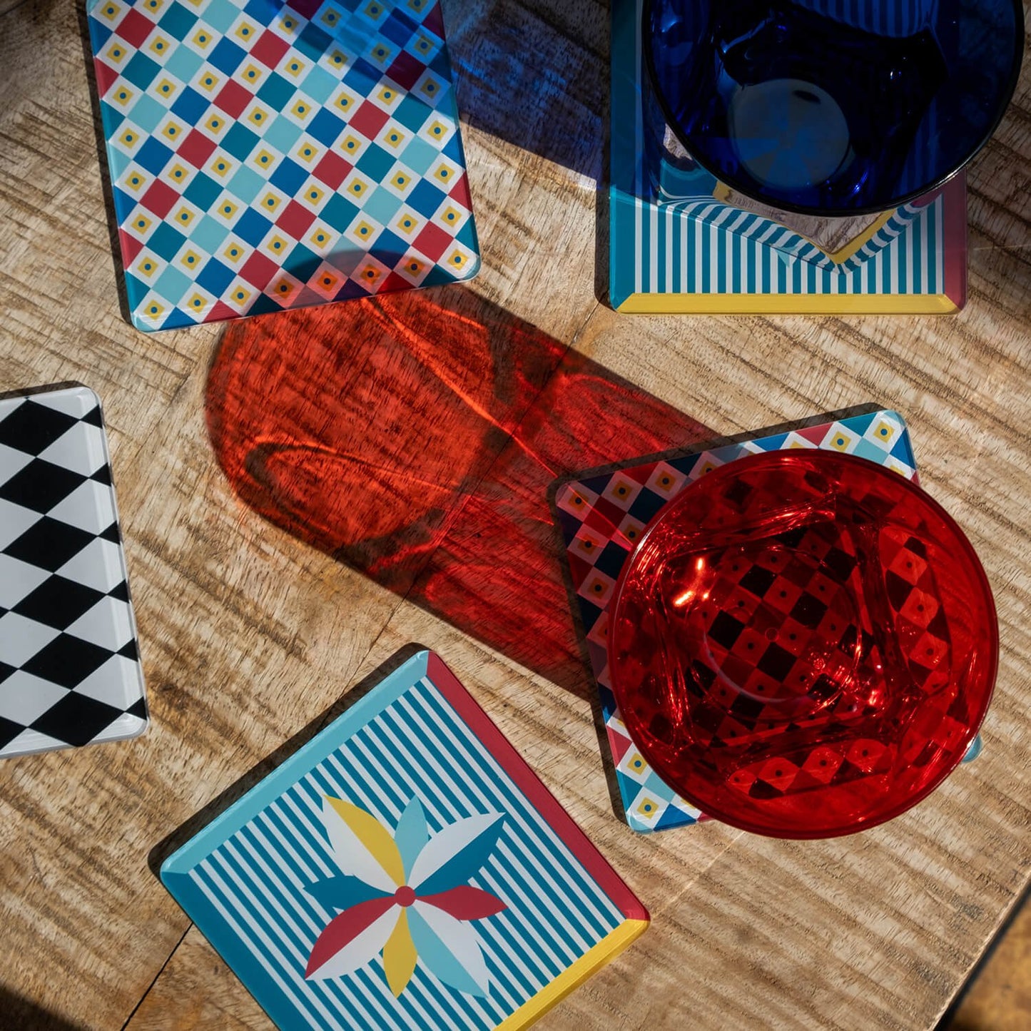Set of 6 Decor Coasters - Vesta Collection 