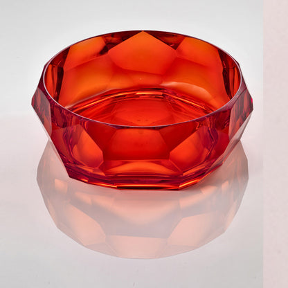 Supernova salad bowl - Mario Luca Giusti - Red color 25 cm x 10 cm