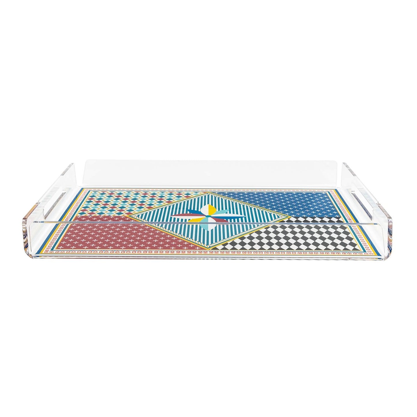 Decor line small tray in acrylic crystal - Vesta collection (32 cm x 22 cm)