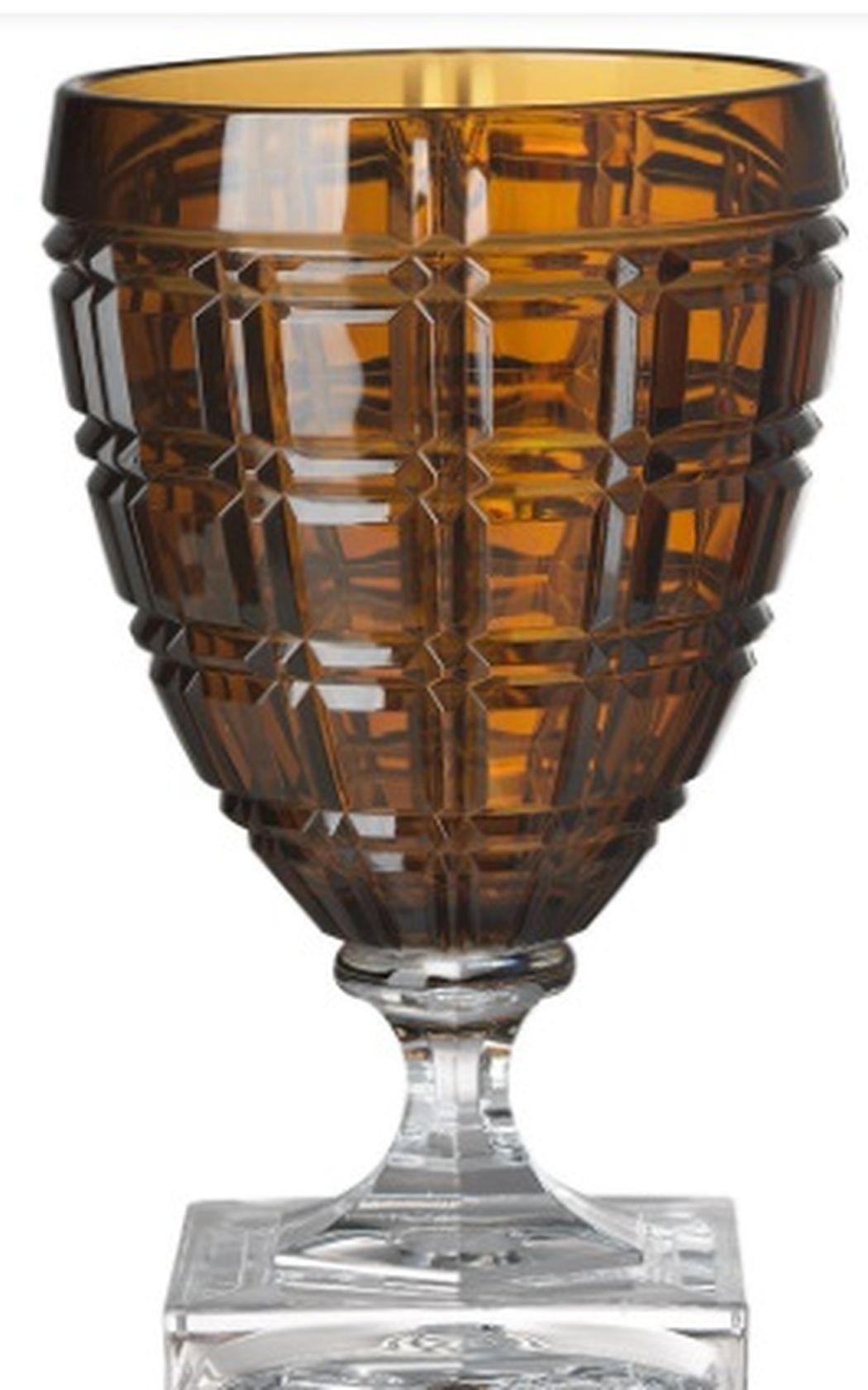 Set of 6 wine glasses Winston model from the Mario Luca Giusti collection Color: AMBER