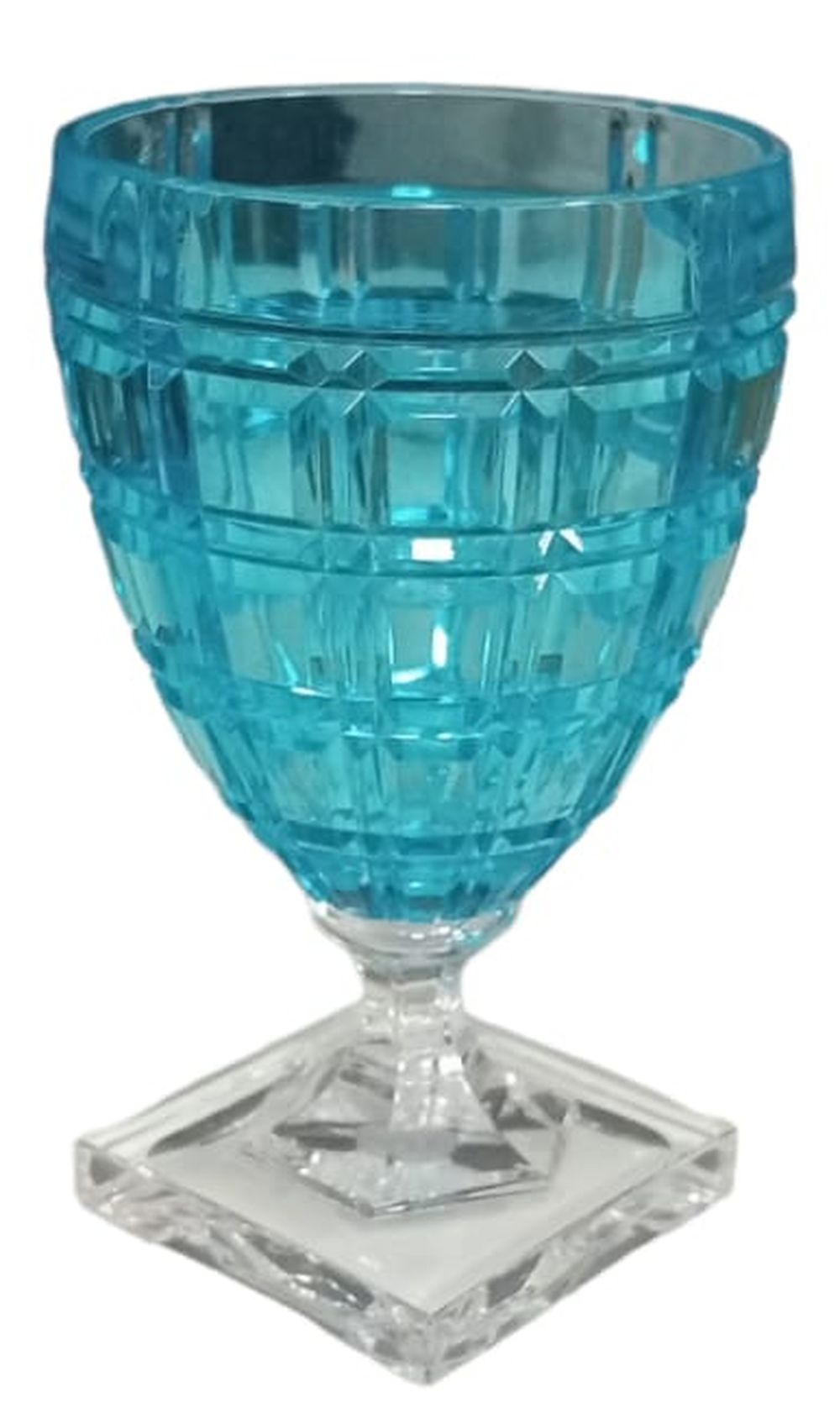 Set of 6 wine glasses Winston model from the Mario Luca Giusti collection Color: TURQUOISE