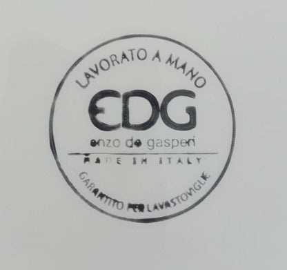 Piatti Piani in Porcellana, realizzati a mano, made in Italy 100%, design EDG Enzo De Gasperi. Soggetto LIMONI