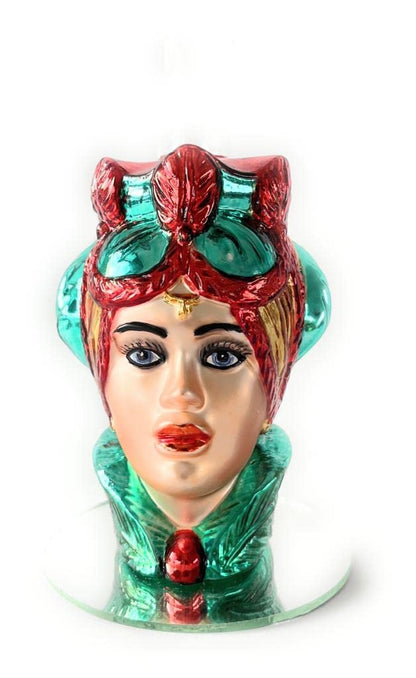 Candlestick Sicilia Collection model WOMAN'S HEAD by Enzo De Gasperi