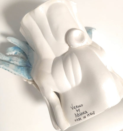 Vaso Moro Small Medusa Donna, designed by Abhika, ceramiche fatte a mano 100% made in Italy