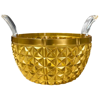 CHURCHILL salad bowl, Mario Luca Giusti, GOLD color diameter 25.5 cm