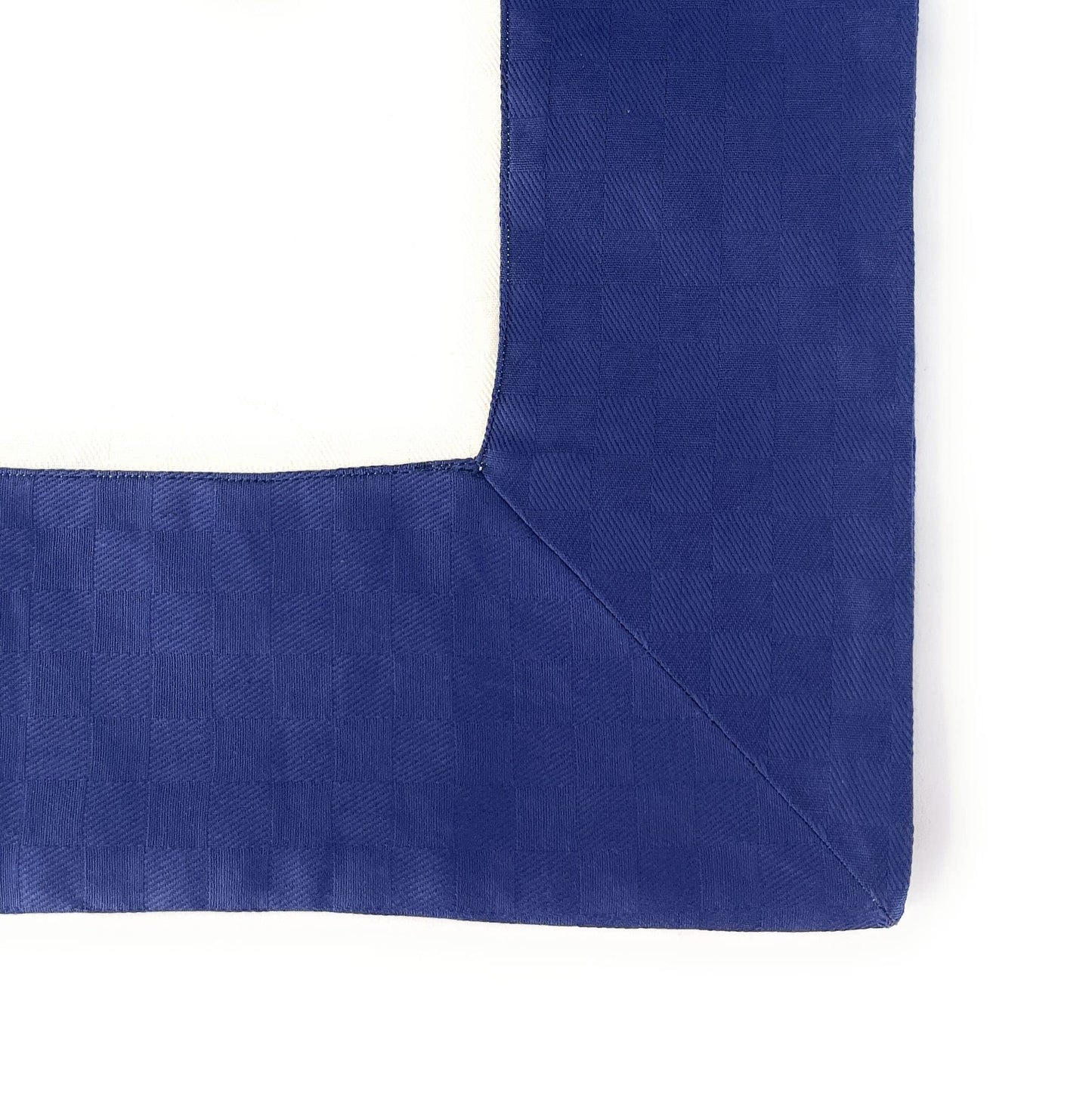 Tovaglia rettangolare con 6 tovaglioli, Puro Cotone, prodotto artigianale realizzato in Italia (Mare, Ancore Blu)
